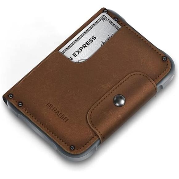 Chocolate Front Pocket Wallet for Men Travel Tactical bifold RFID Blocking - Picture 7 of 7